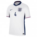 Günstige Fußballtrikots England Rice 4 Heimtrikot EURO 2024 Kurzarm